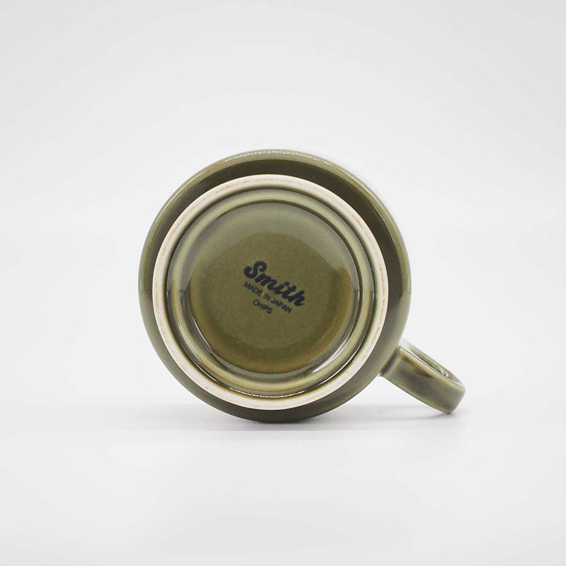 Smith stacking Footed Soup mug - green