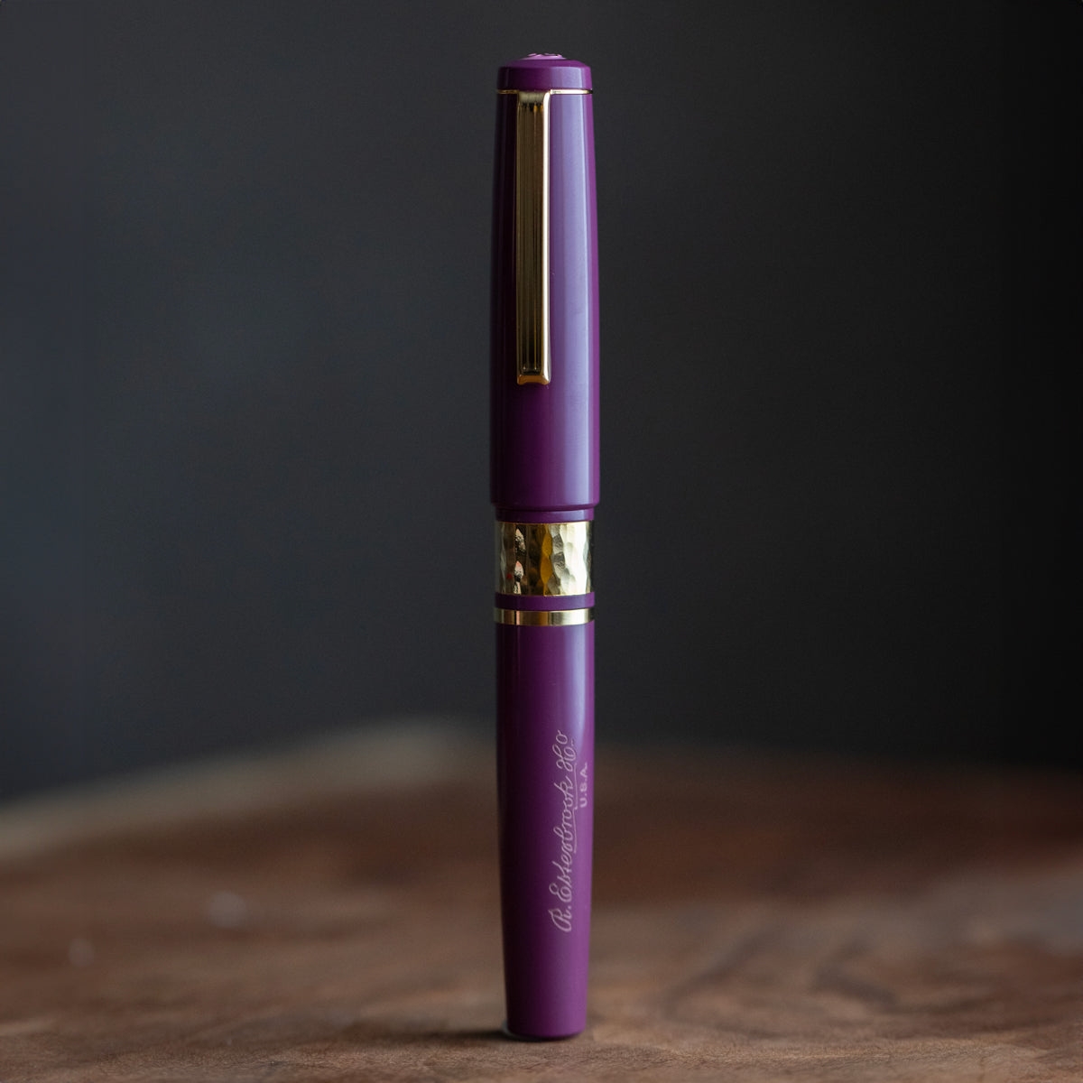 Model J Blackberry Ebonite with Gold trim - Fine