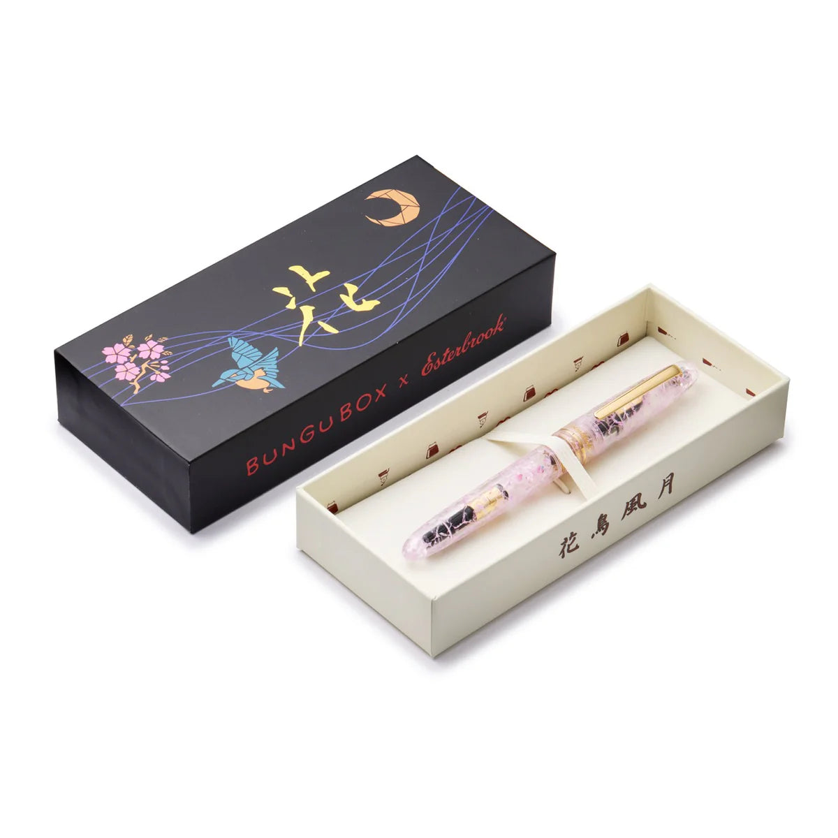 BUNGUBOX x Esterbrook Kachofugetsu Flower Fountain Pen, Broad Nib
