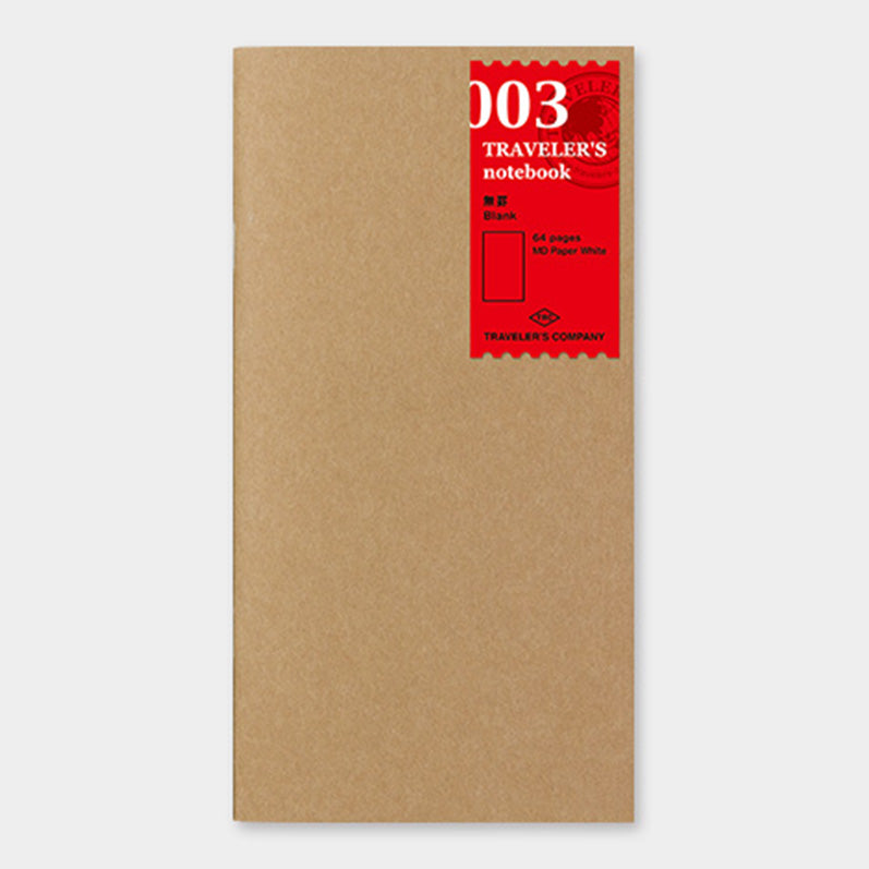 TRAVELER'S notebook Refill Blank notebook 003 <Basic Item>