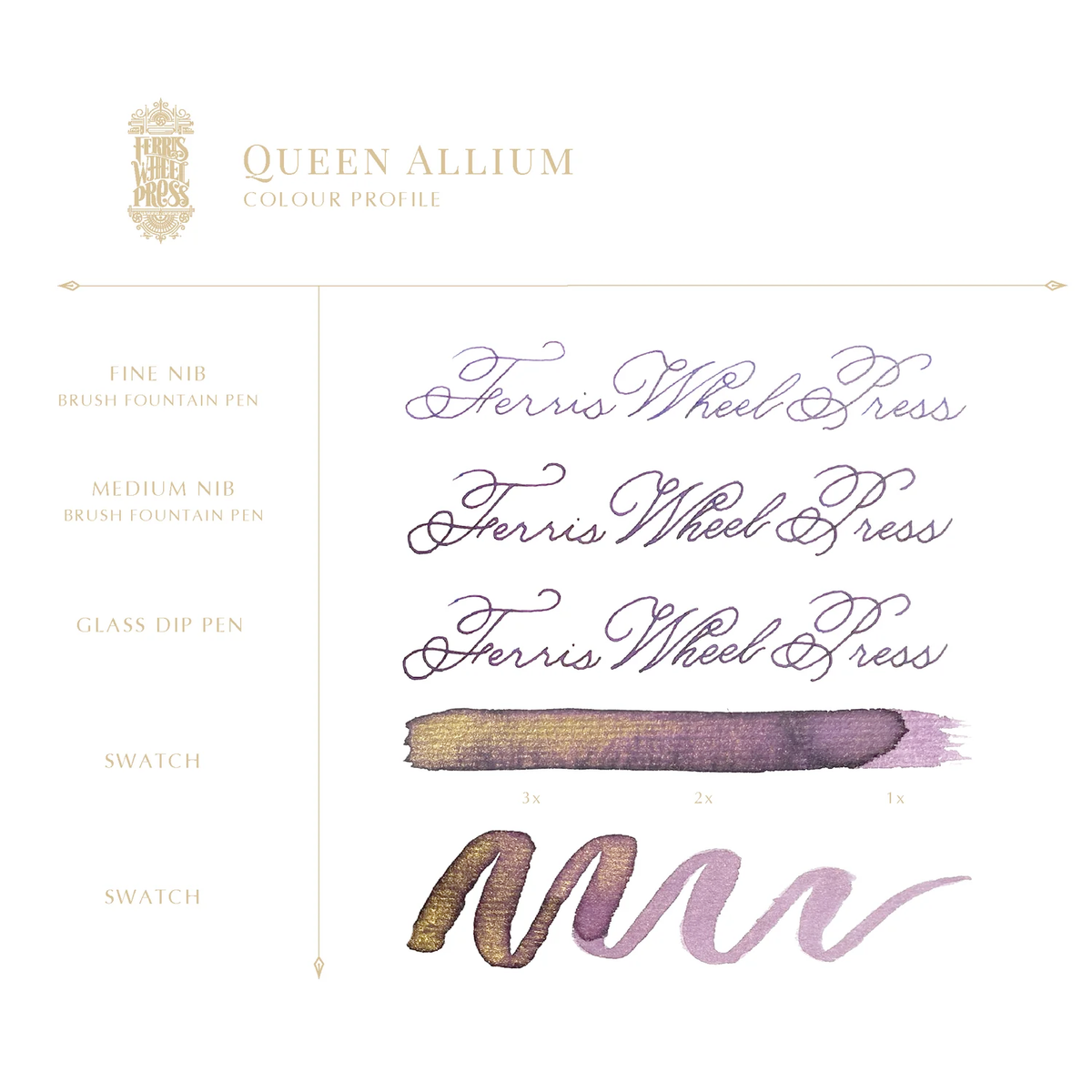 38ml Fountain Pen Ink - Queen Allium