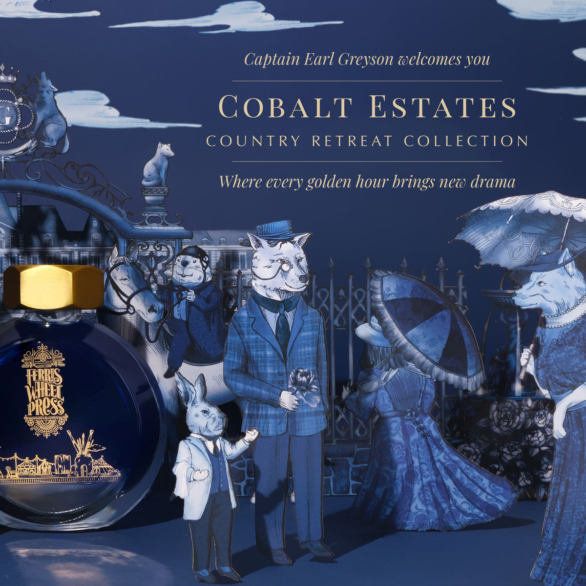 10ml Fountain Pen Ink - Cobalt Estates