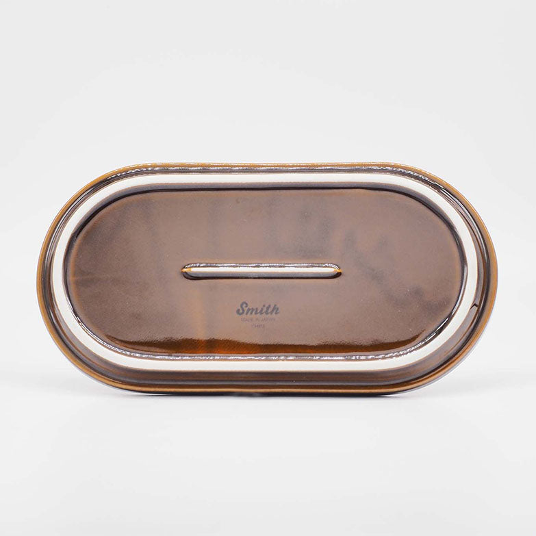 Smith stacking Oval Plate - brown