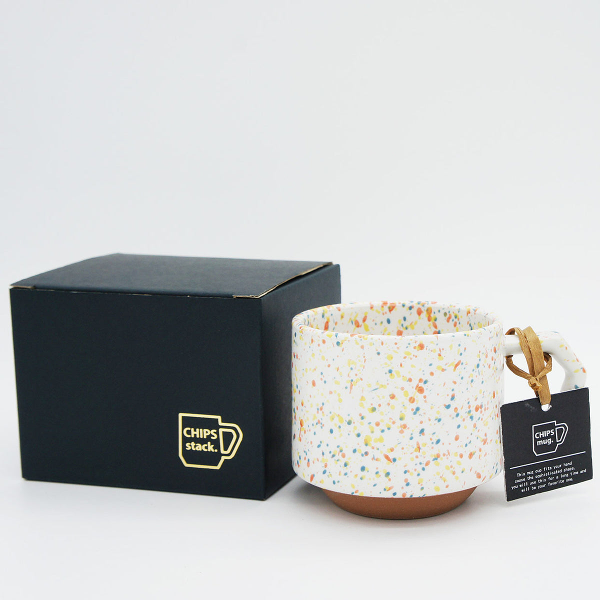 CHIPS stackMUG - splash white-orange