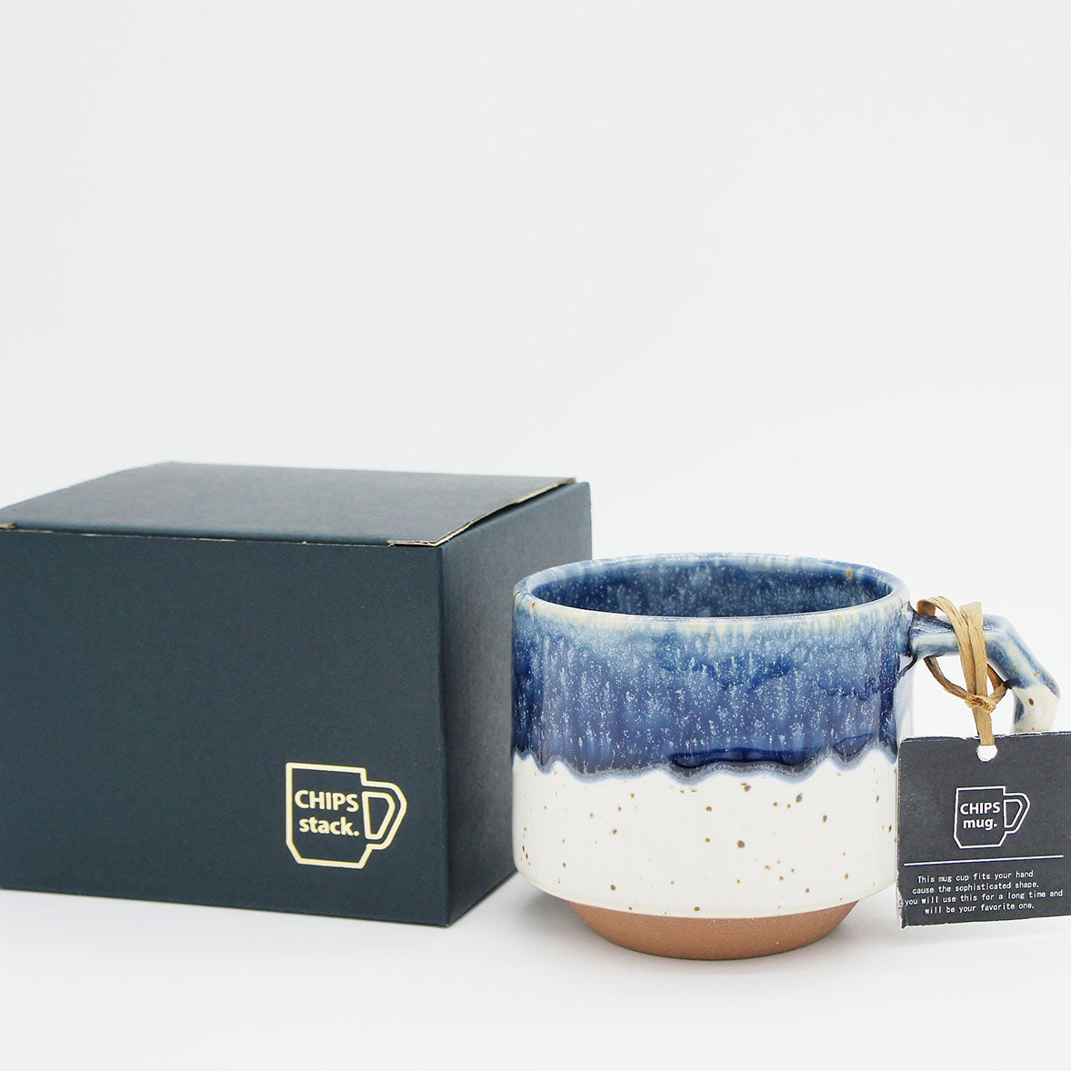 CHIPS stackMUG - white-navy drop