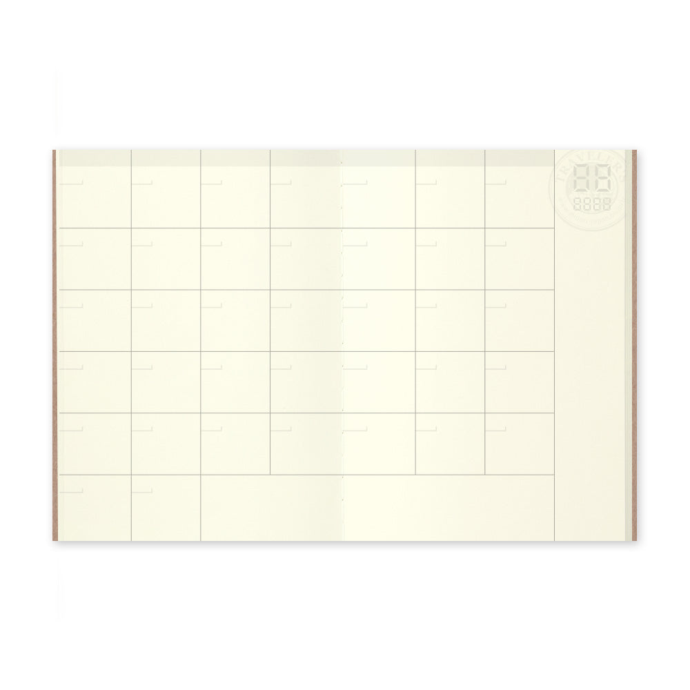 TRAVELER'S notebook Refill <Passport size> Free diary <Monthly> 006
