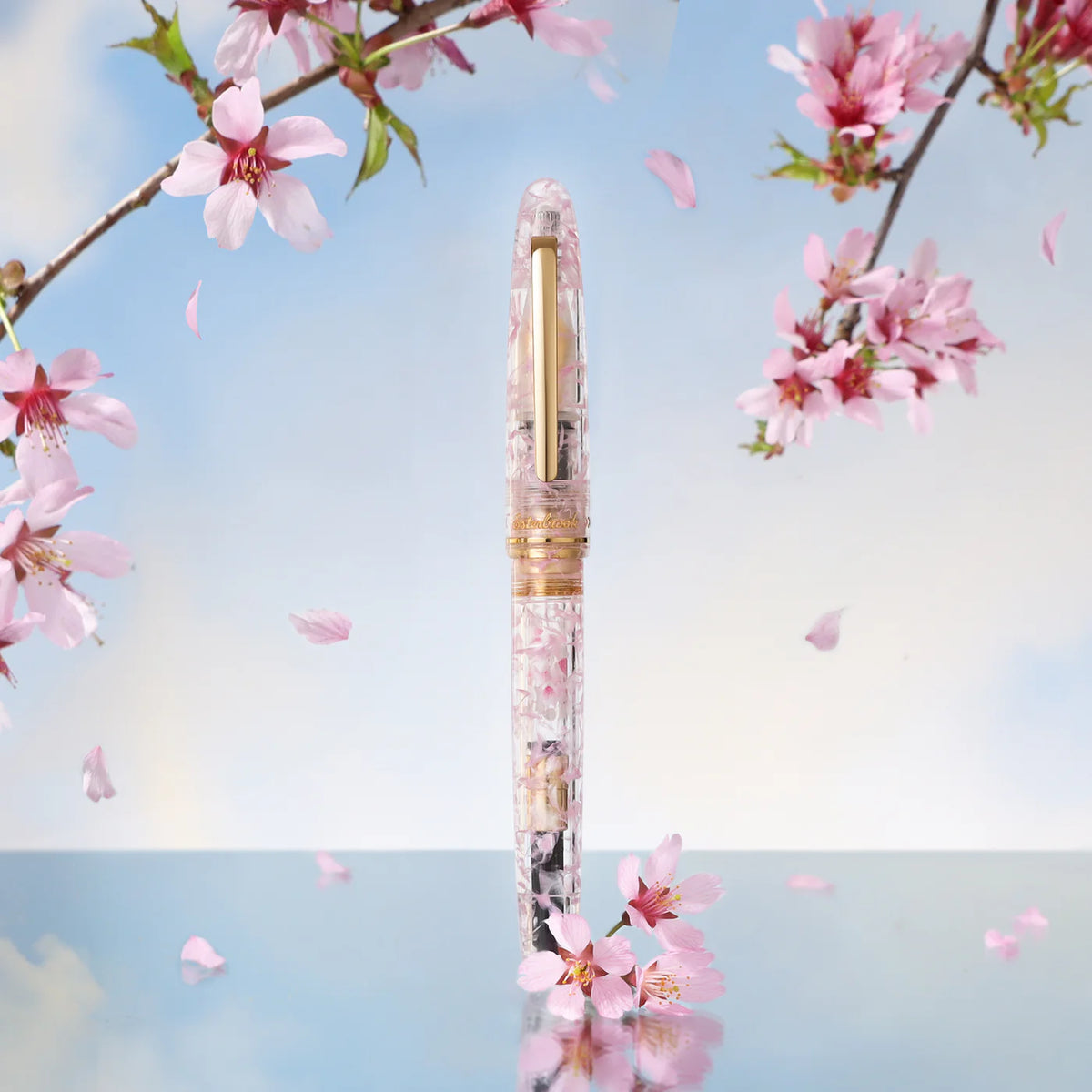 BUNGUBOX x Esterbrook Kachofugetsu Flower Fountain Pen, Broad Nib