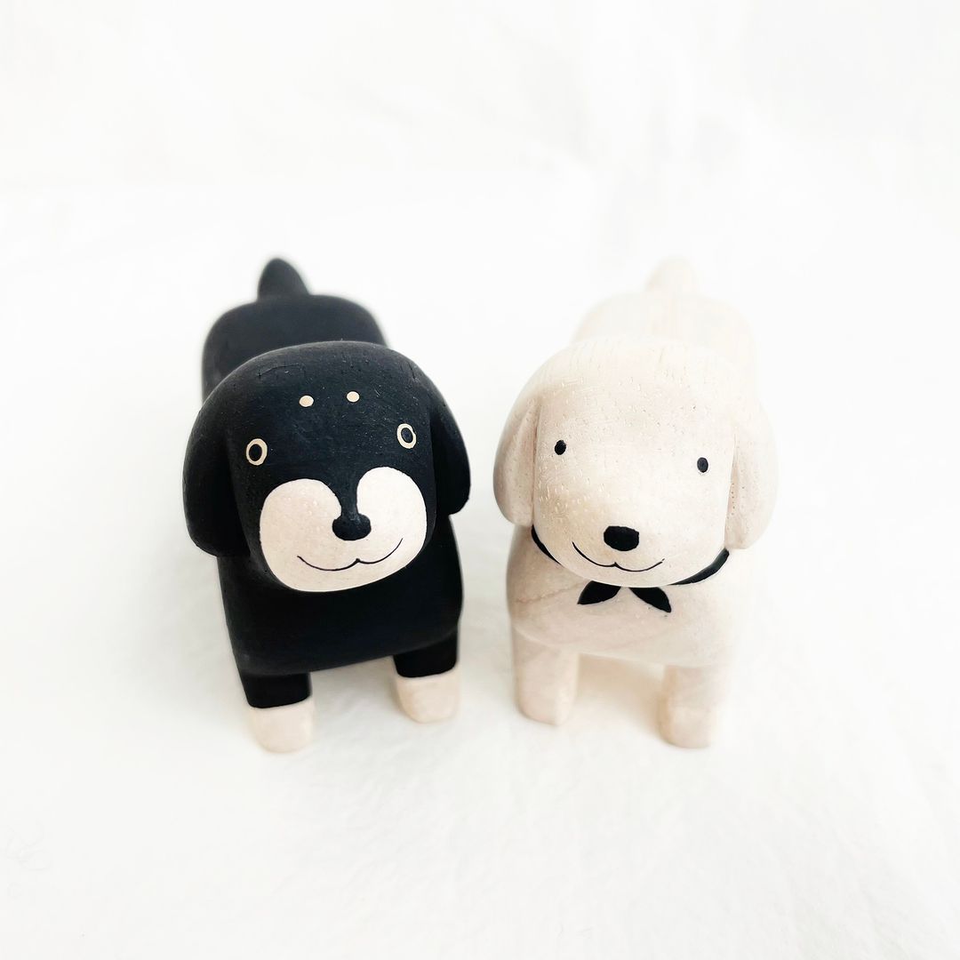 T-Lab./ Polepole Animal/ Dachshund White