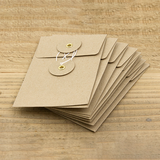 KRAFT ENVELOPE <S> Vertical with String Brown