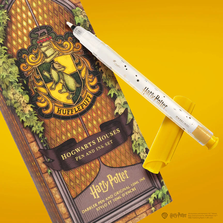 Warner Bros. - Harry Potter - Dabbler Pen and 10ml Ink Set - Hufflepuff