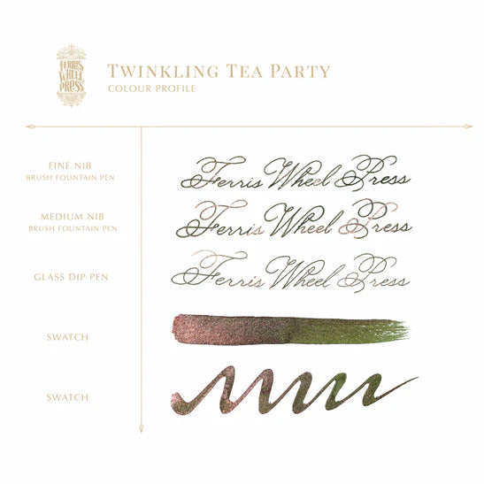 Ferritales 20ml Fountain Pen Ink - Down the Rabbit Hole - Twinkling Tea Party