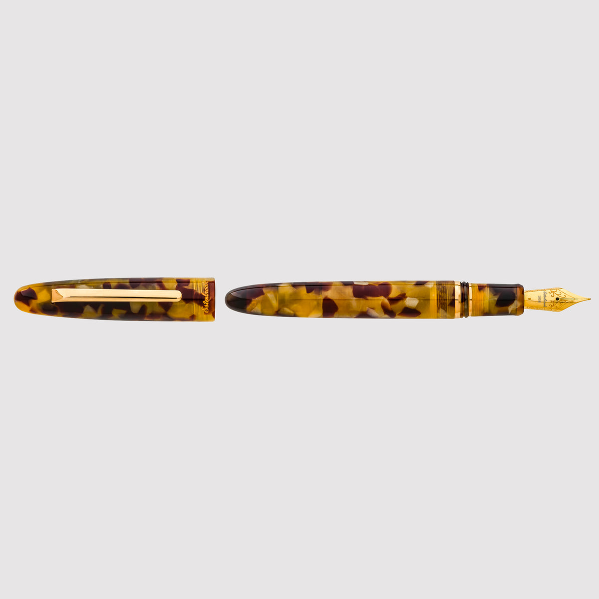 Estie tortoise - Gold Trim fountain pen