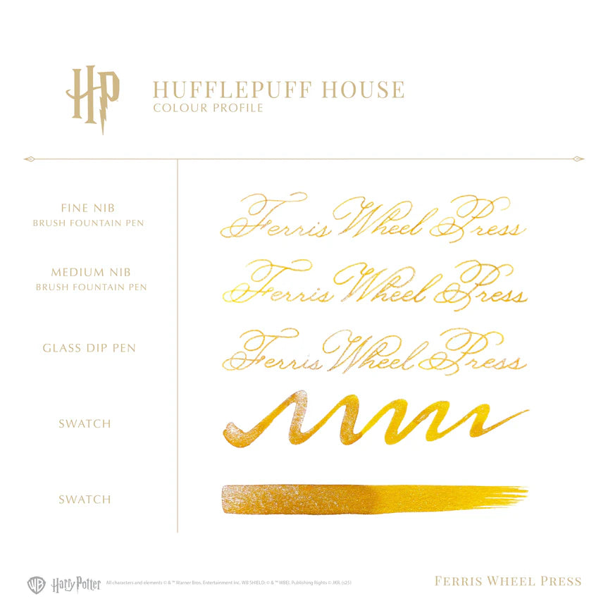 Warner Bros. - Harry Potter - Carousel Fountain Pen and 10ml Ink Set - Hufflepuff