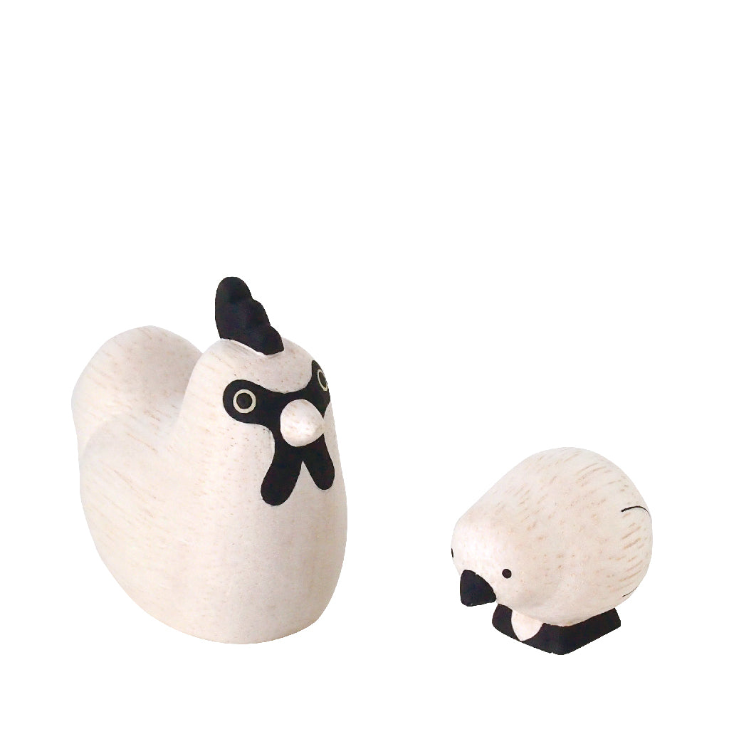Pole pole wooden animal family Chicken