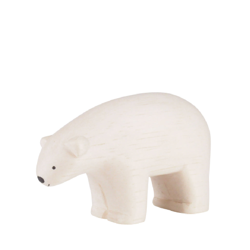 Pole pole wooden animal Polar Bear