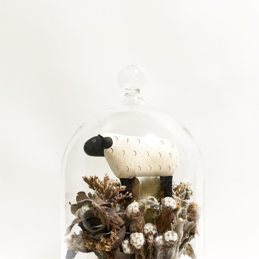 Pole pole wooden animal Sheep