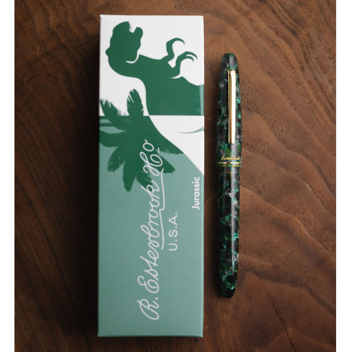Jurassic Estie - Gold Trim - Rollerball