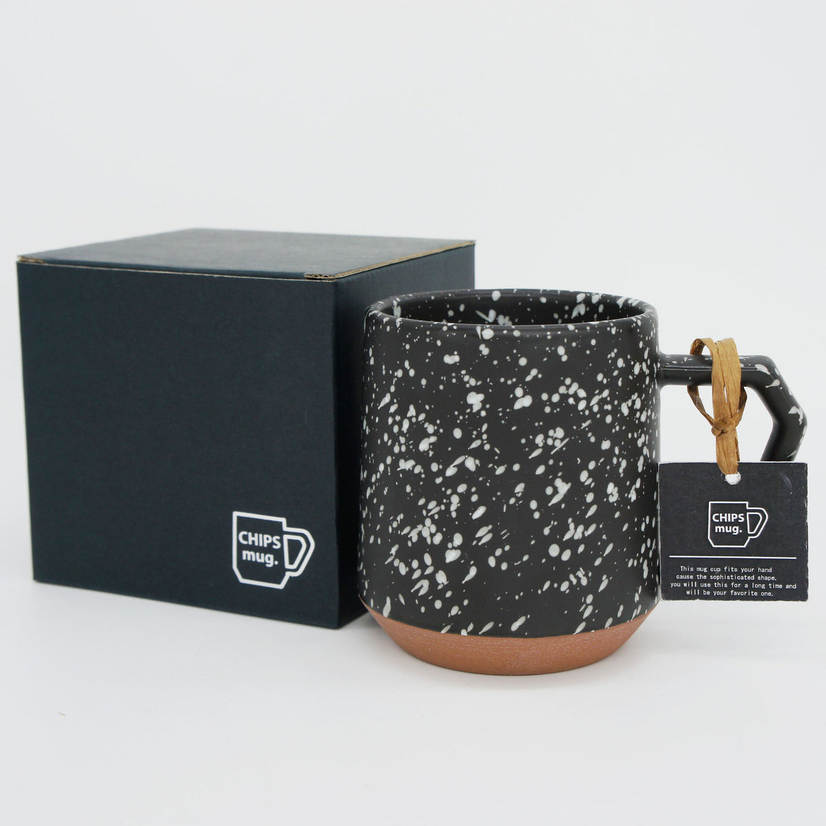 CHIPS MUG - splash black-white