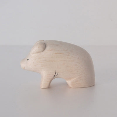 Pole pole wooden animal Pig