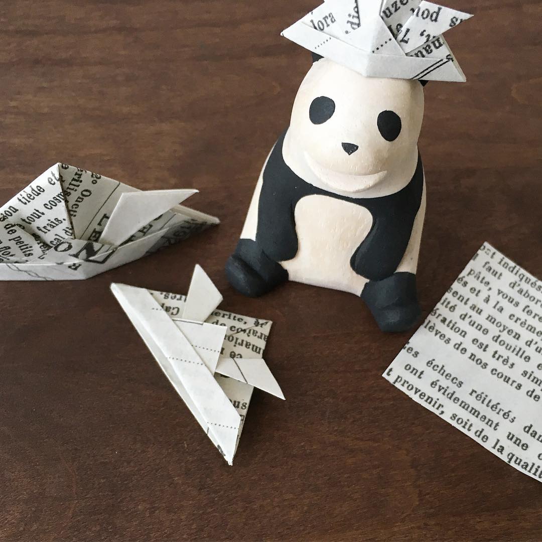 Pole pole wooden animal Panda