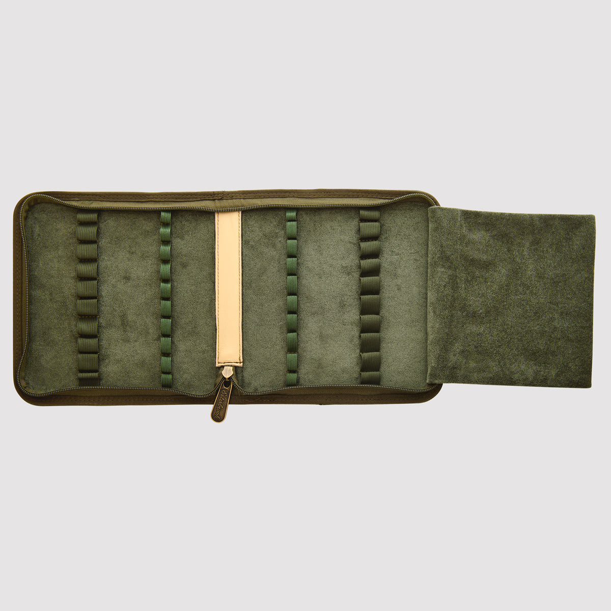 Esterbrook 20 pc zipper pen case - Army Green