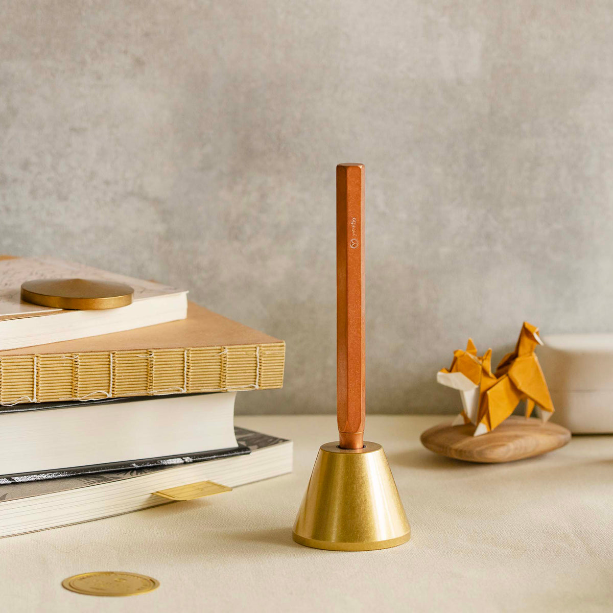 Classic Revolve-Desk Fountain Pen(Copper M)