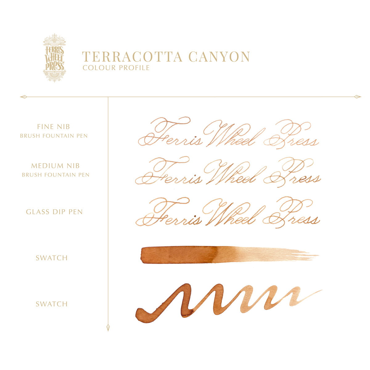 38ml Fountain Pen Ink - Terracotta Canyon