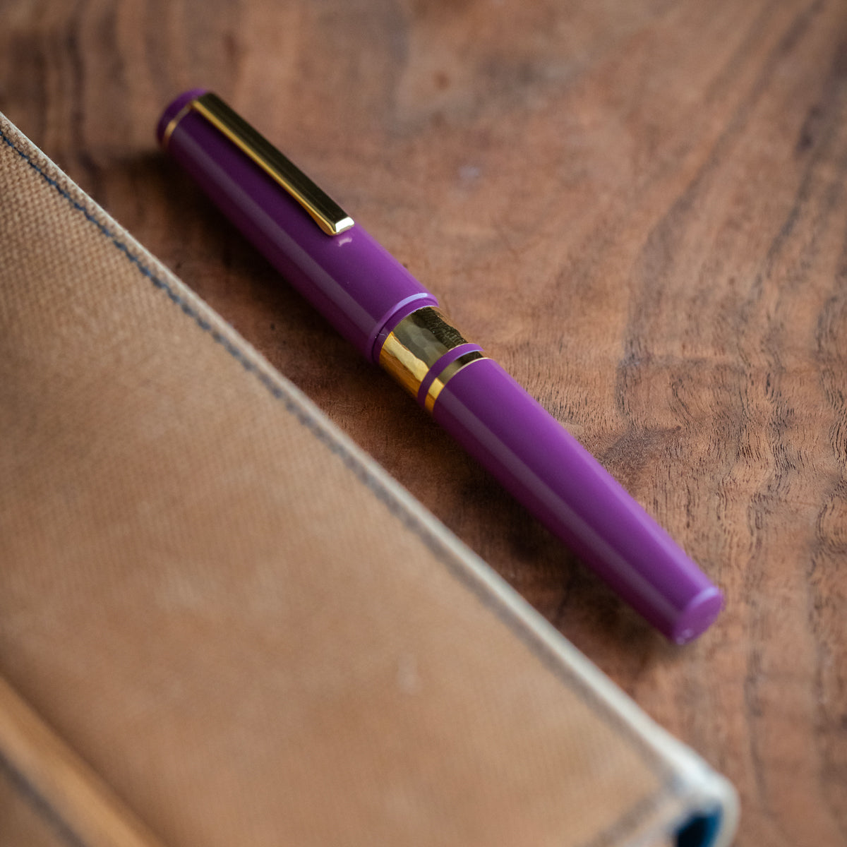 Model J Blackberry Ebonite with Gold trim - Fine