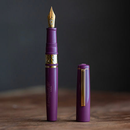 Model J Blackberry Ebonite with Gold trim - Fine