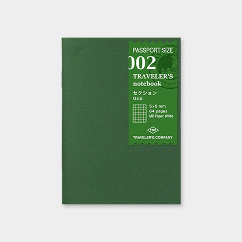 TRAVELER'S notebook Refill <Passport Size> Grid MD 002 <Basic Item>