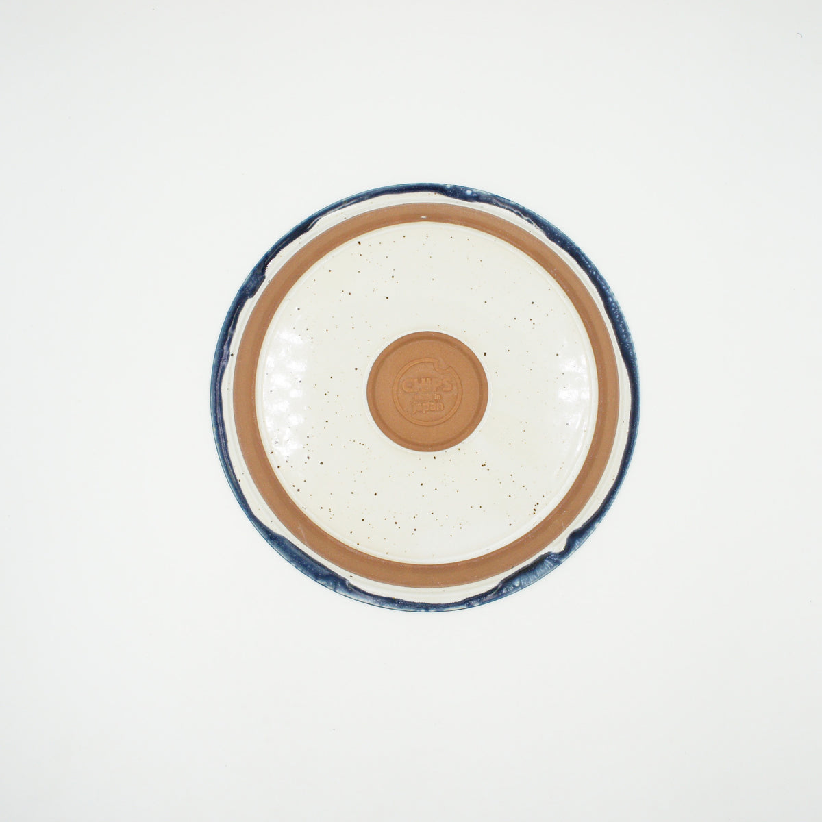 CHIPS PLATE L - white-navy drop