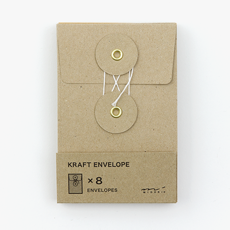 KRAFT ENVELOPE <S> Vertical with String Brown
