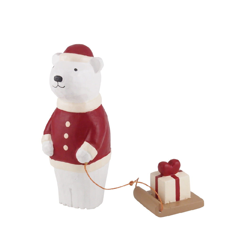 T-Lab./ Christmas polar bear Santa / heart present