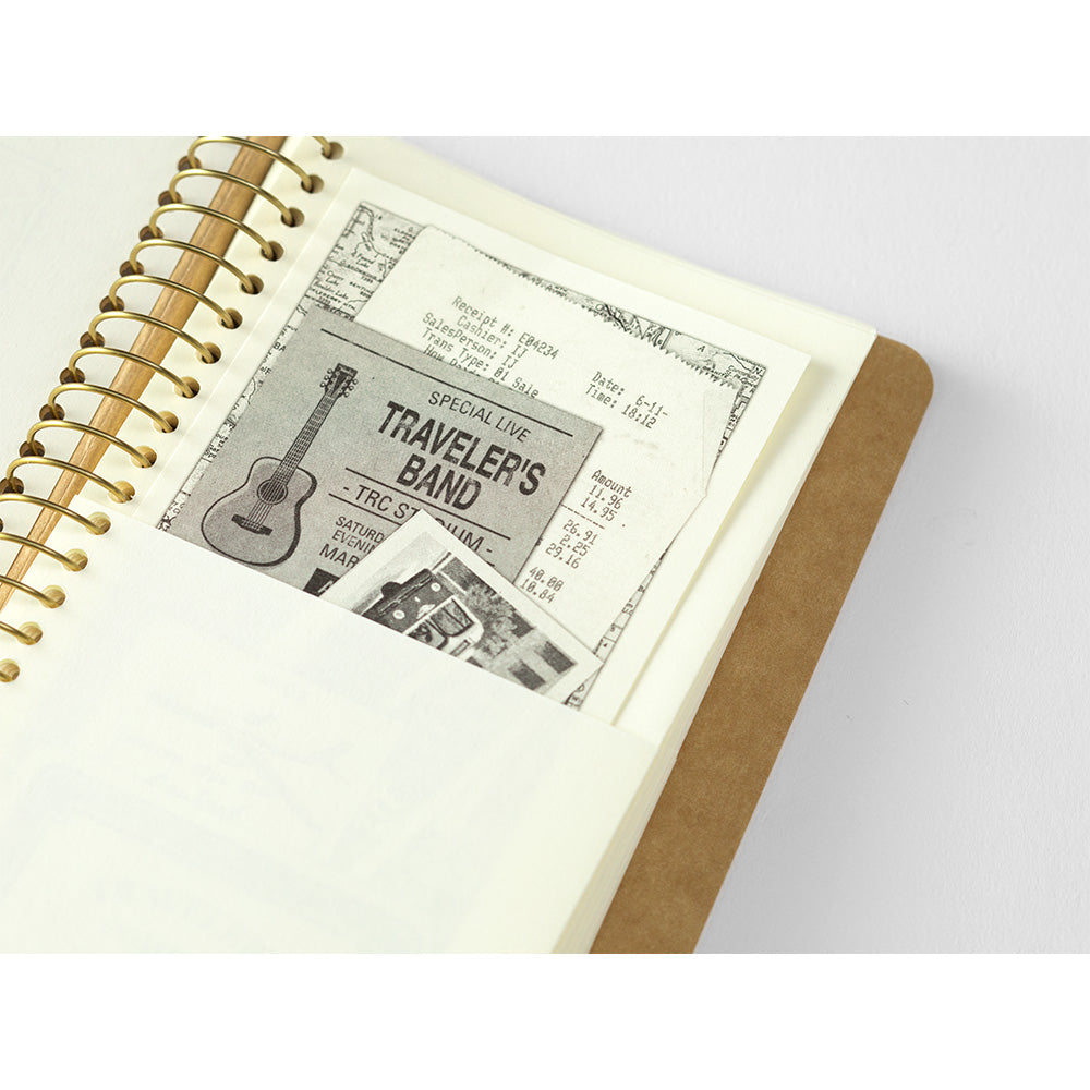 TRC SPIRAL RING NOTEBOOK <A6 Slim> Paper Pocket