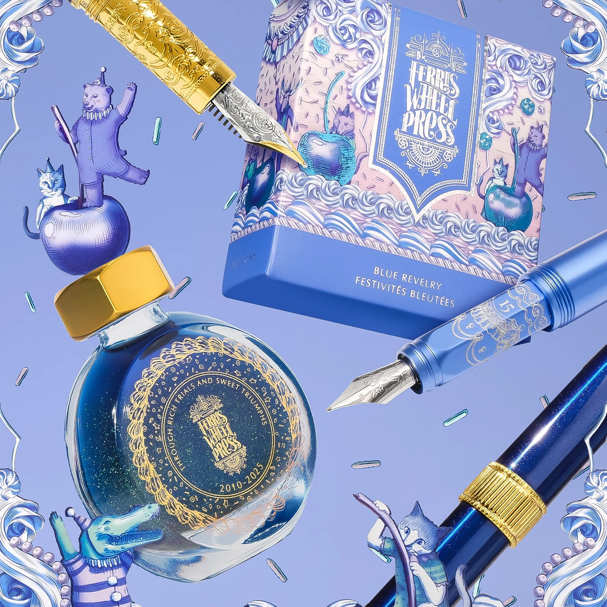 Limited Edition 2025 - Blue Revelry Bijou Fountain Pen - Medium