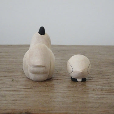 Pole pole wooden animal family Chicken