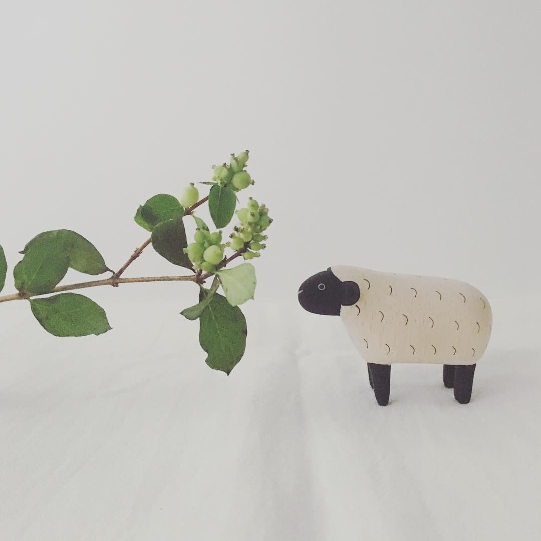 Pole pole wooden animal Sheep