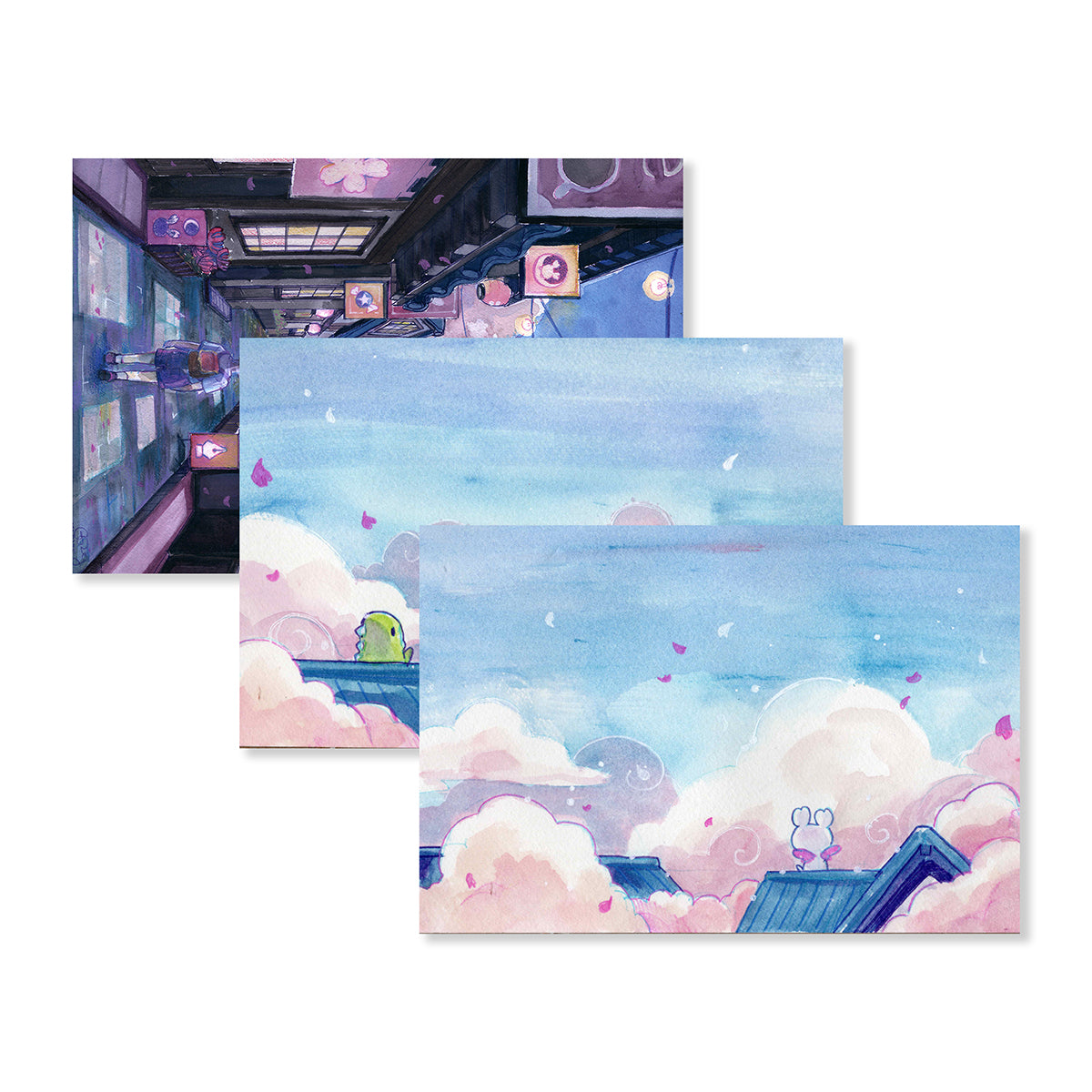 Sakura Street Postcards, 3 pc Set
