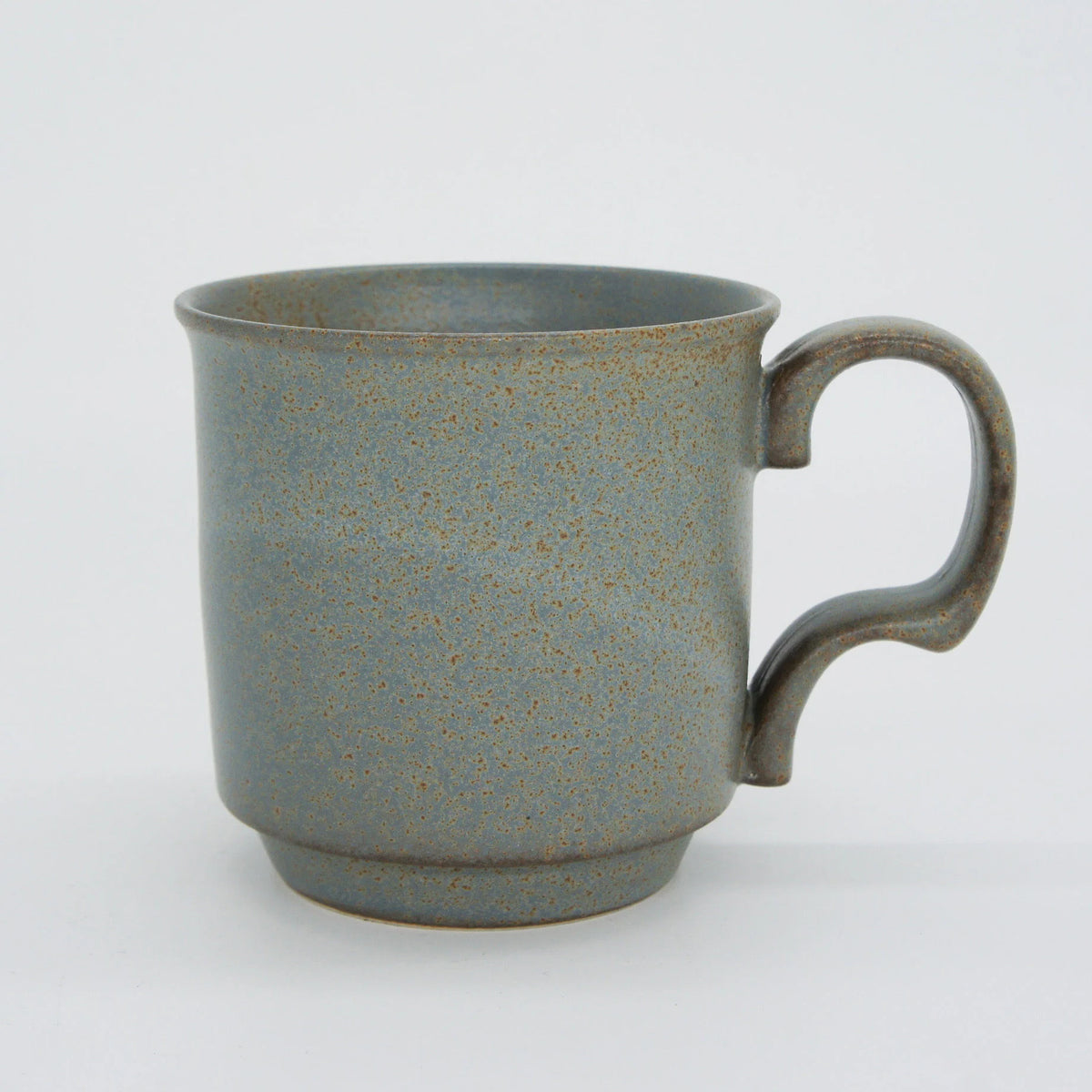 Ancient pottery mug cup gray