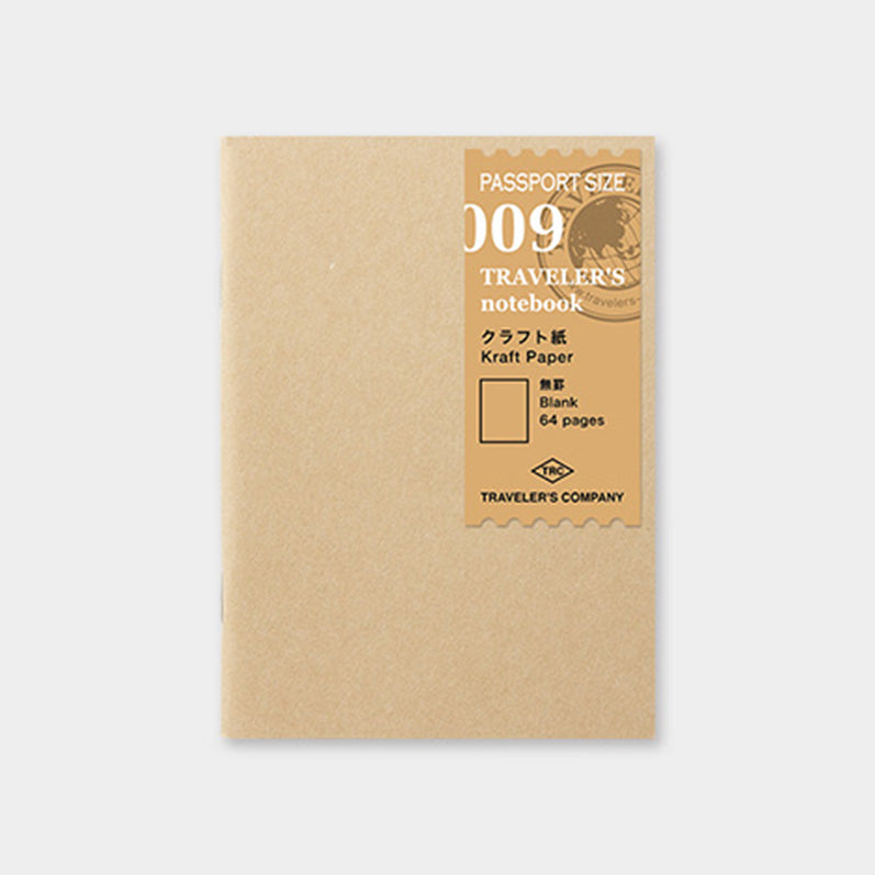 TRAVELER'S notebook Refill <Passport Size> Kraft Paper Notebook 009