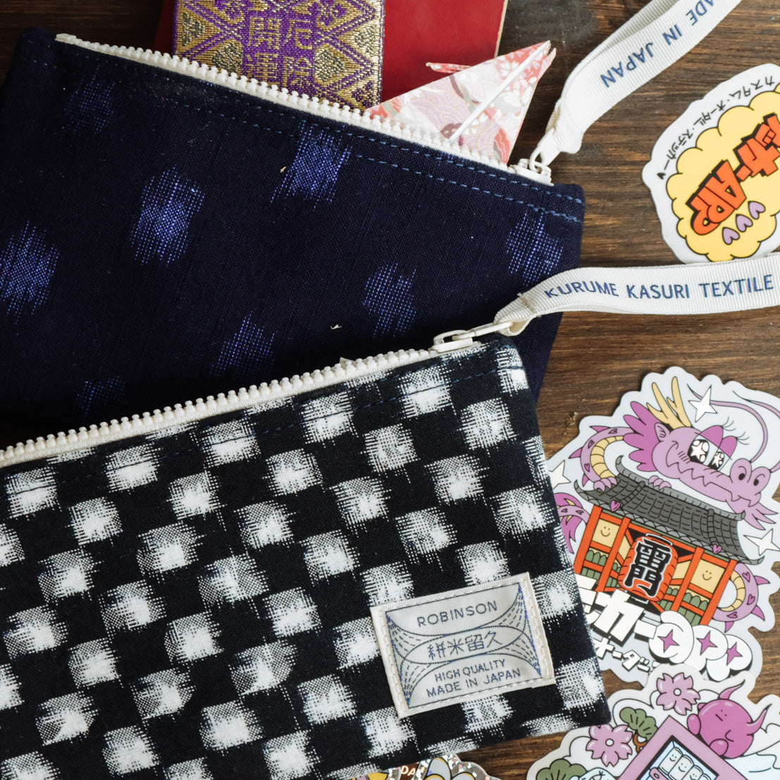 Pouch S Dot Navy/Blue