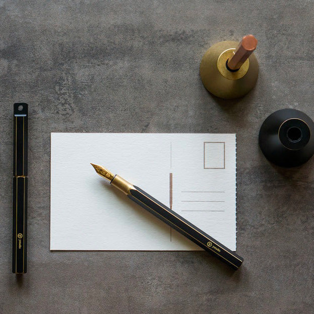 Classic Revolve-Desk Fountain Pen(Copper M)