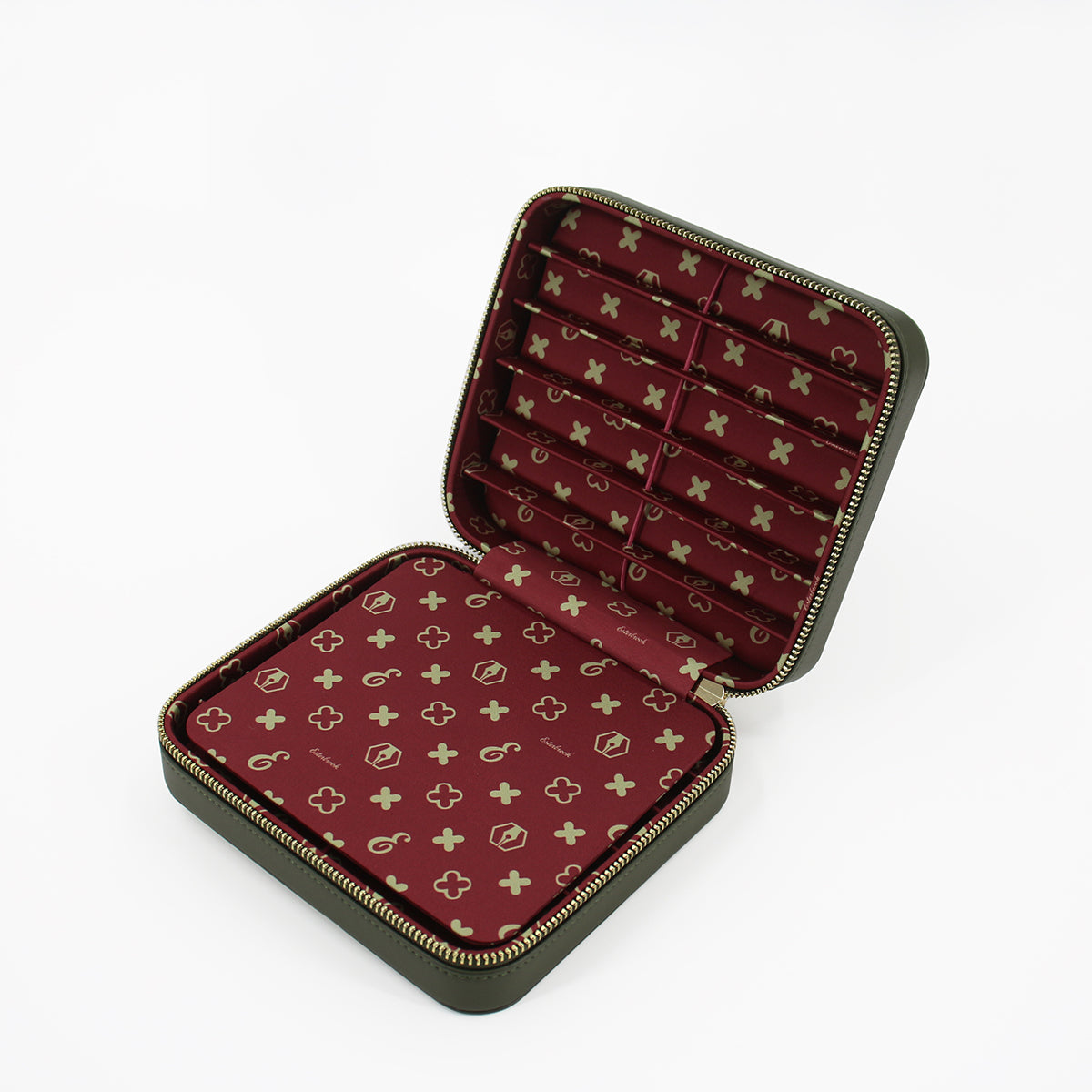 Moss Green Nook - Twelve Pen Case