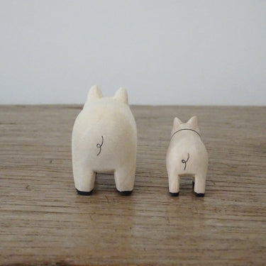 Pole pole wooden animal family Pig