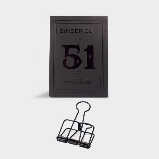 clip 51mm / black / 3pcs per pack