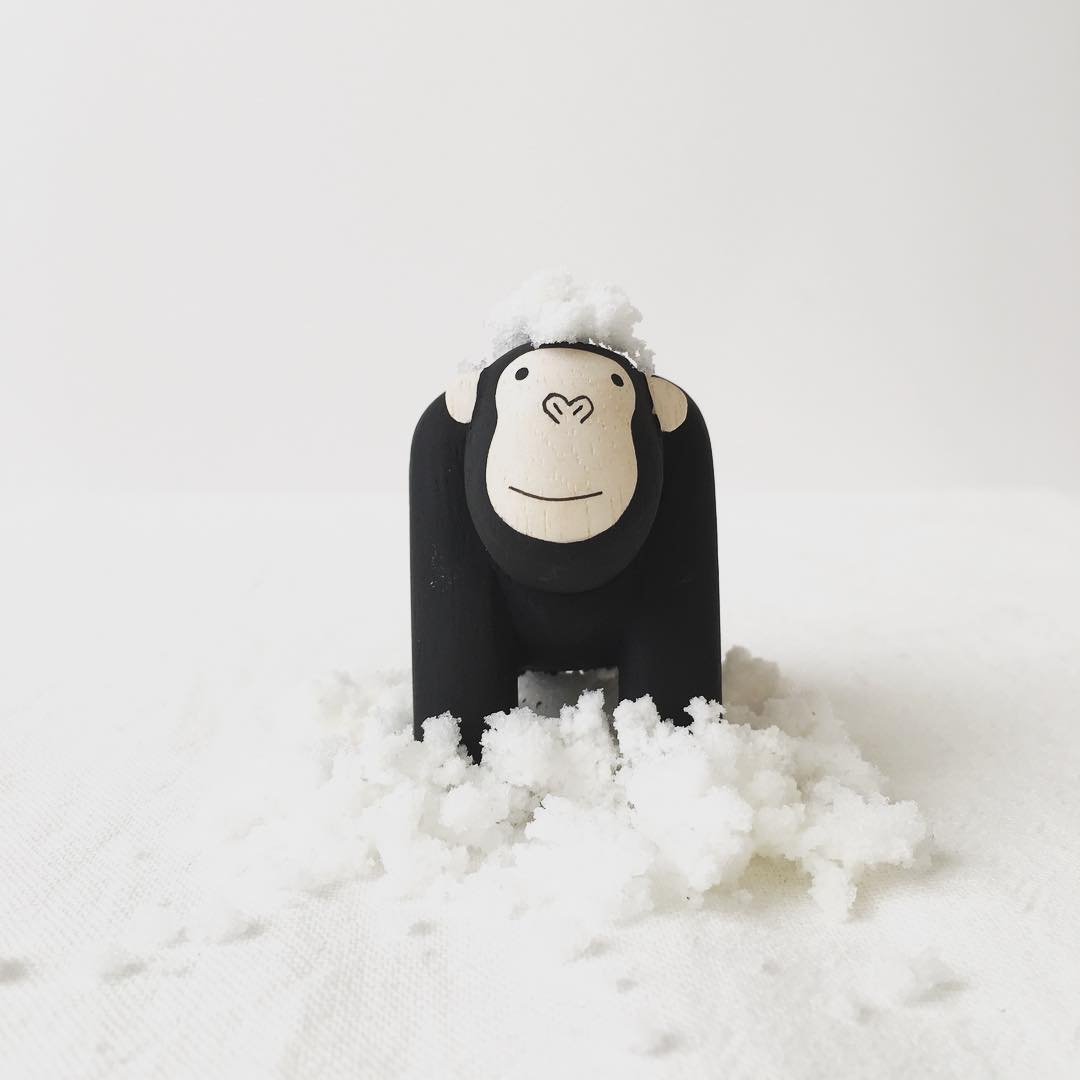 Pole pole wooden animal Gorilla