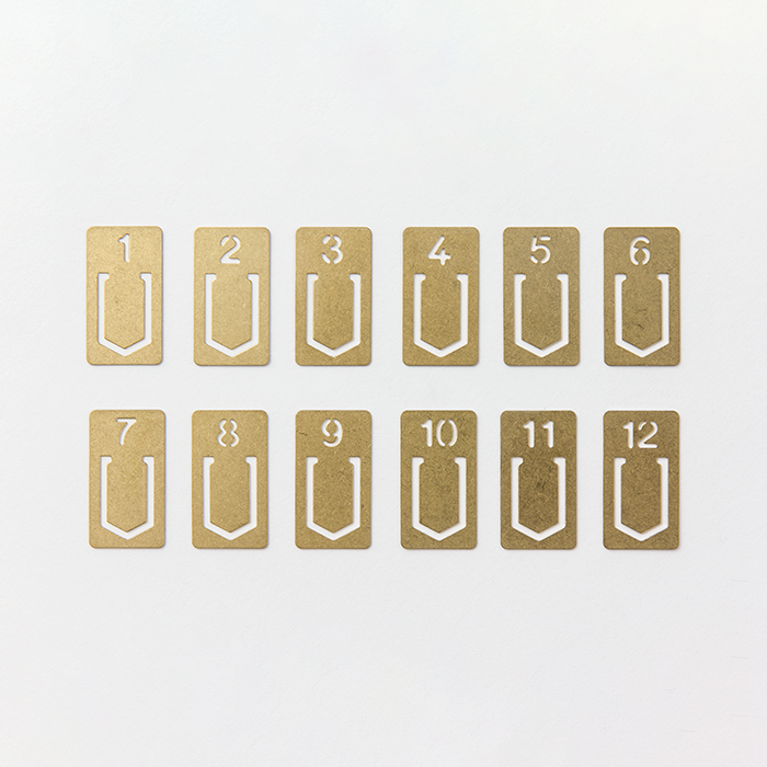 BRASS CLIPS Number