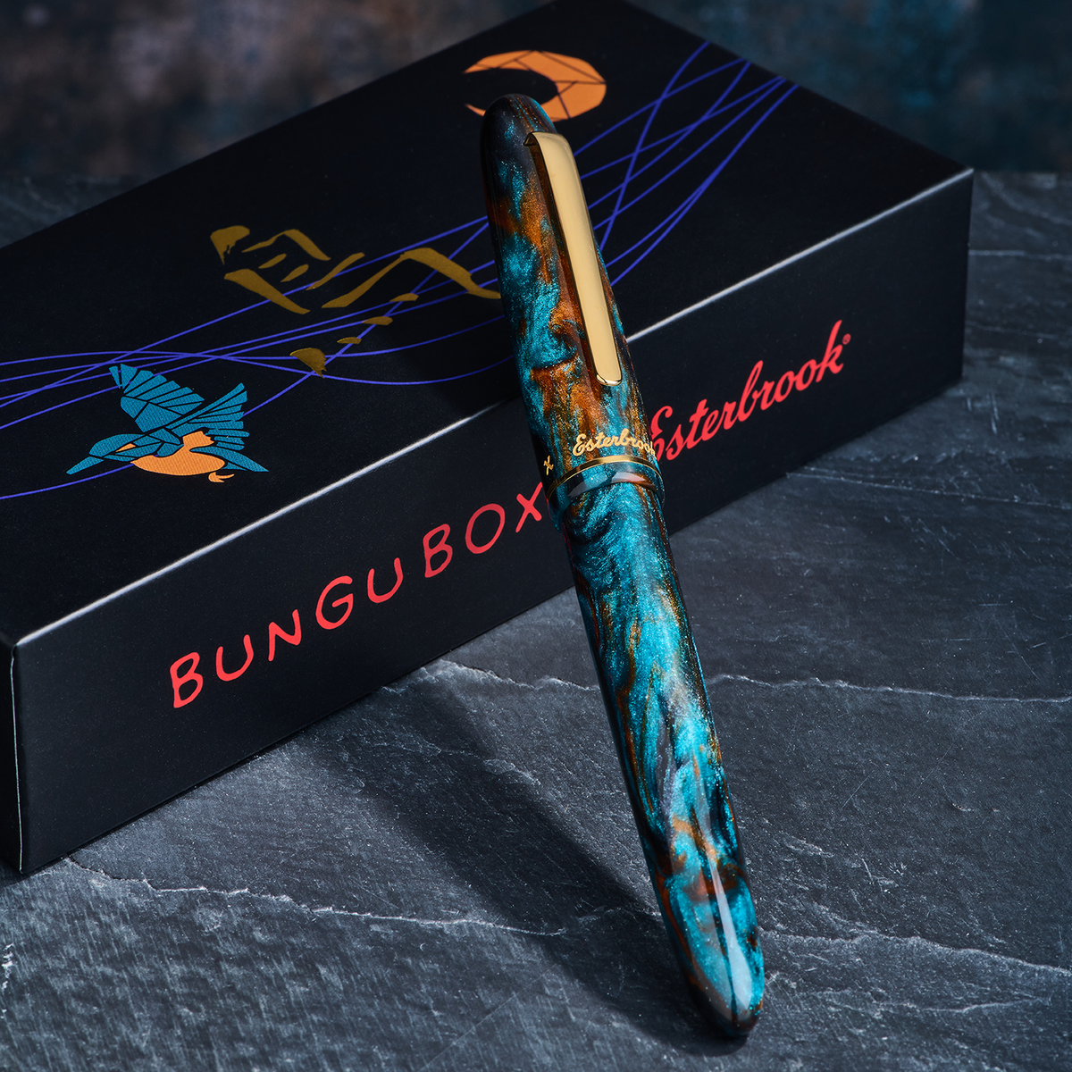 Esterbrook x BUNGU Box Kingfisher Edition Estie - Medium