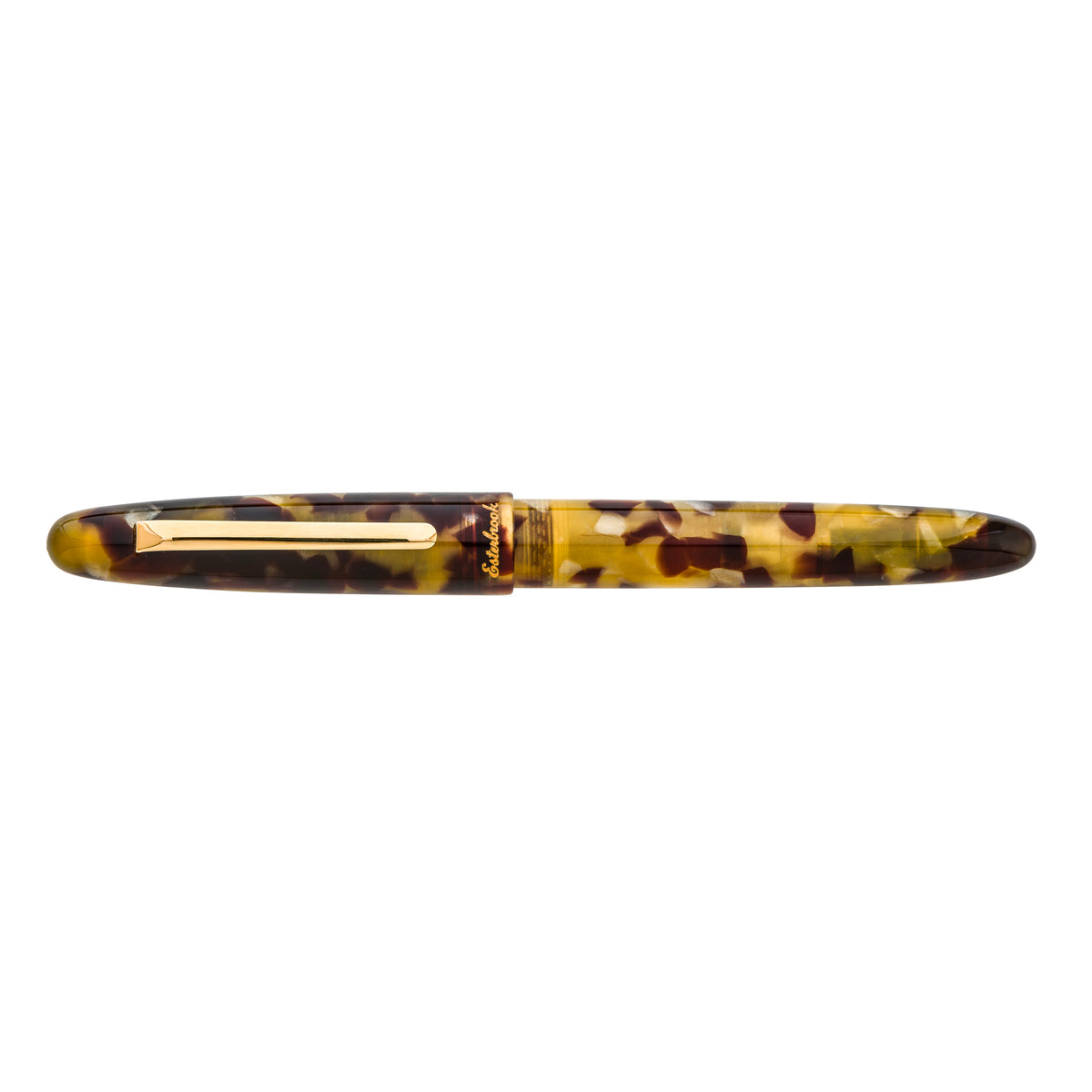 Estie Tortoise - Gold Trim Rollerball