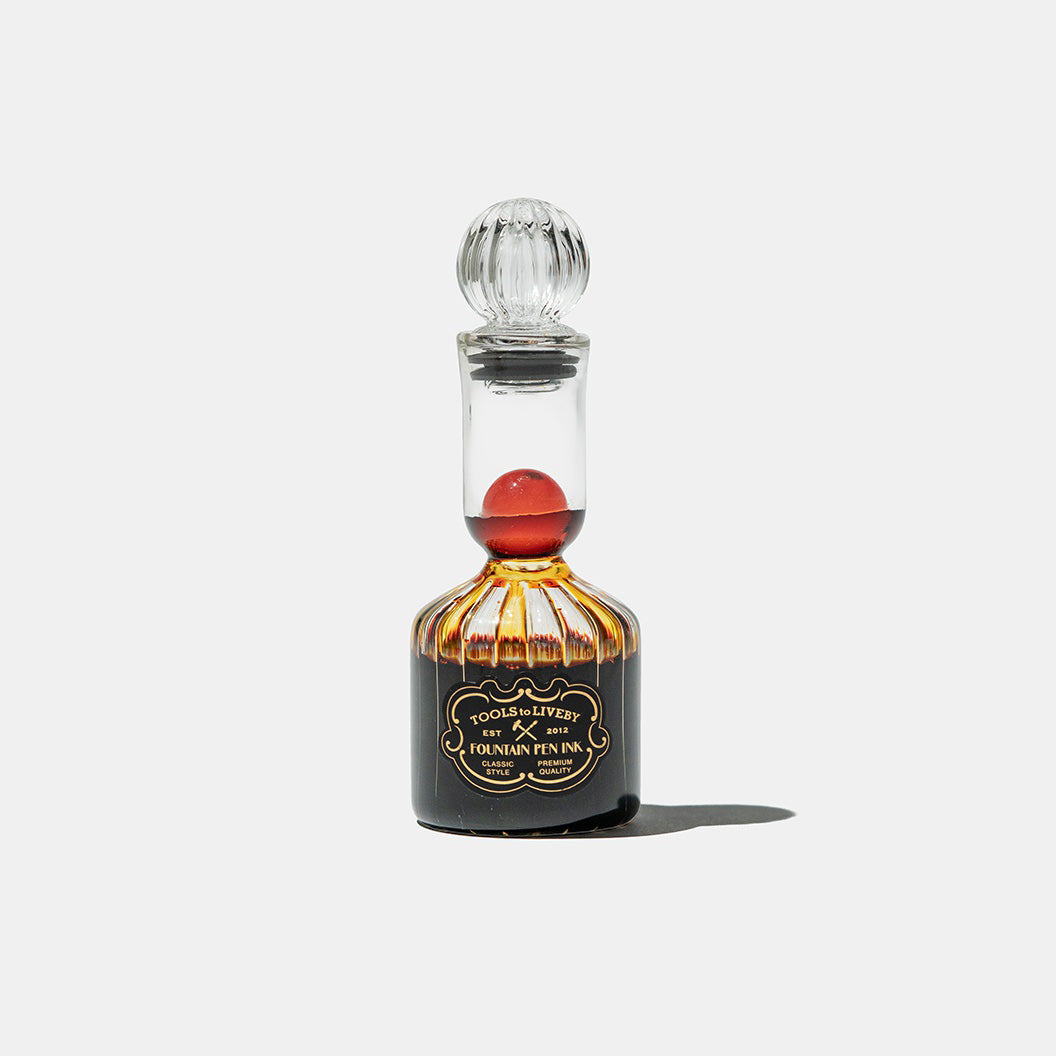 glass bottle ink / walnut